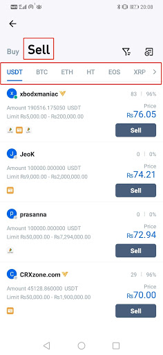 How to Sell Crypto on Huobi P2P